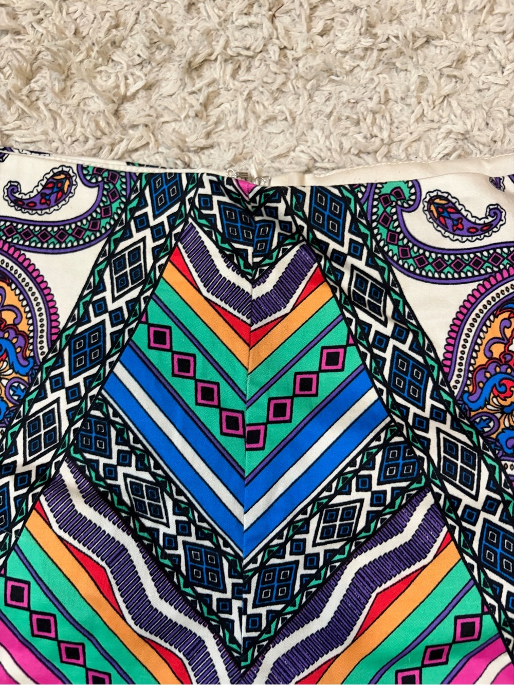 Flying Tomato Multicolor Geometric & Paisley High Waist Shorts - Picture 5 of 9